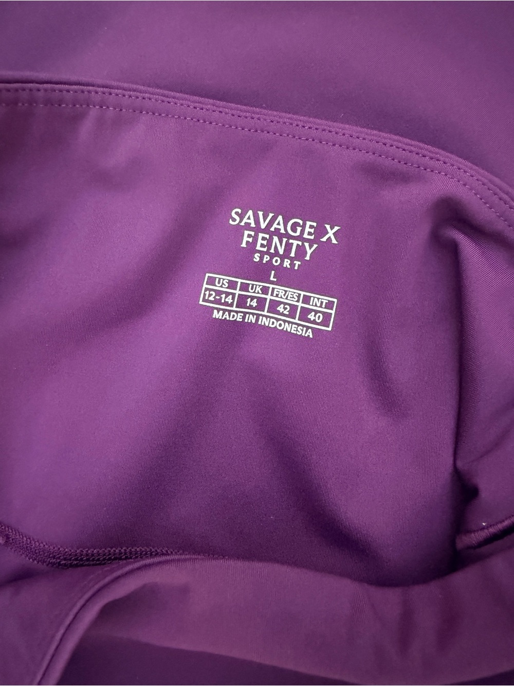 Savage X Fenty Girls' Purple Performance Leggings - Picture 5 of 5